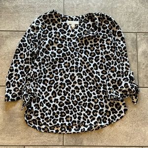 Michel Kors Animal Print Blouse